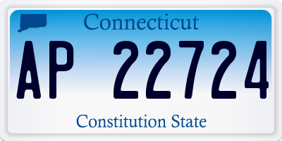 CT license plate AP22724