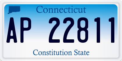 CT license plate AP22811
