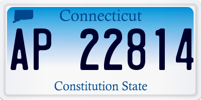 CT license plate AP22814