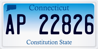 CT license plate AP22826