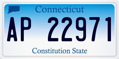 CT license plate AP22971