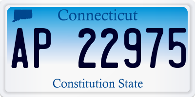CT license plate AP22975