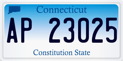 CT license plate AP23025