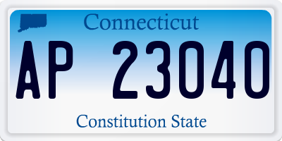 CT license plate AP23040