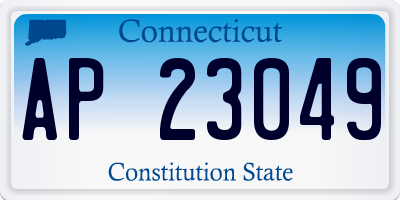 CT license plate AP23049