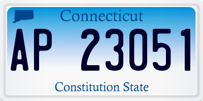 CT license plate AP23051