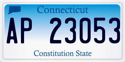 CT license plate AP23053