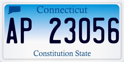 CT license plate AP23056