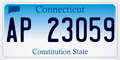 CT license plate AP23059