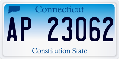 CT license plate AP23062
