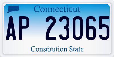 CT license plate AP23065