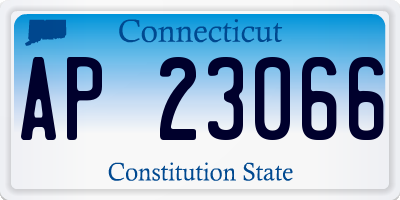 CT license plate AP23066