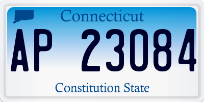 CT license plate AP23084