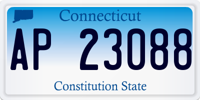 CT license plate AP23088