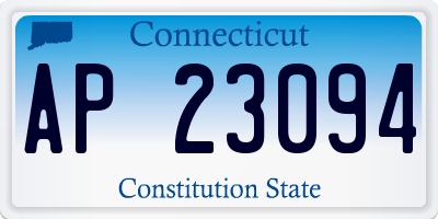 CT license plate AP23094