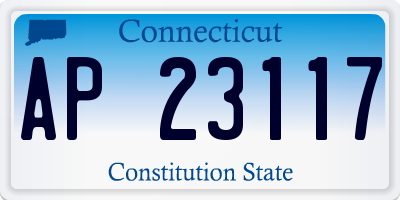 CT license plate AP23117