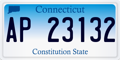 CT license plate AP23132
