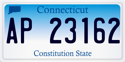 CT license plate AP23162