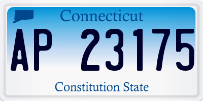 CT license plate AP23175