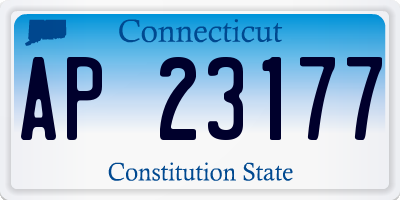 CT license plate AP23177