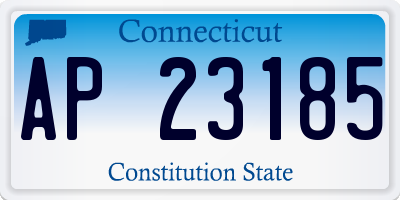 CT license plate AP23185