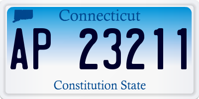 CT license plate AP23211
