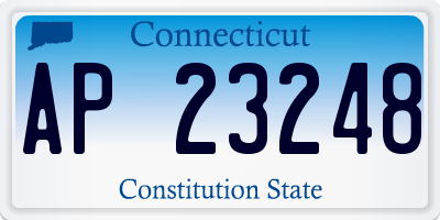 CT license plate AP23248