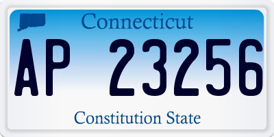 CT license plate AP23256