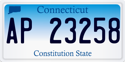CT license plate AP23258