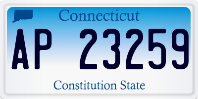 CT license plate AP23259