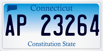 CT license plate AP23264