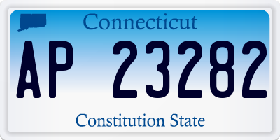 CT license plate AP23282