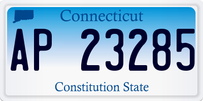 CT license plate AP23285