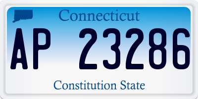CT license plate AP23286