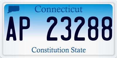 CT license plate AP23288