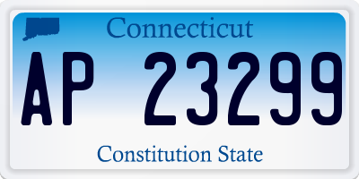 CT license plate AP23299