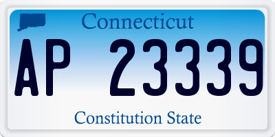 CT license plate AP23339