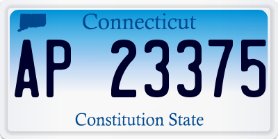 CT license plate AP23375