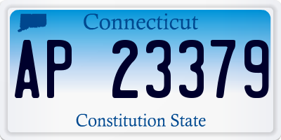 CT license plate AP23379