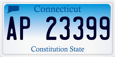 CT license plate AP23399