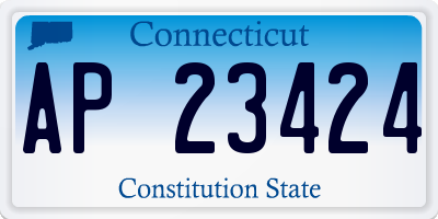 CT license plate AP23424