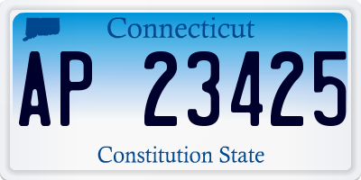 CT license plate AP23425