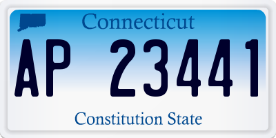 CT license plate AP23441