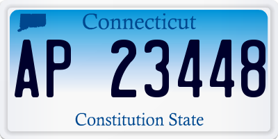 CT license plate AP23448