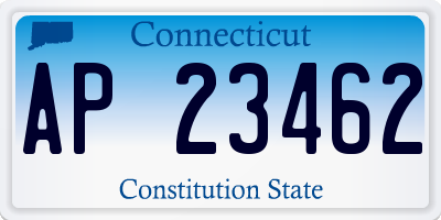 CT license plate AP23462