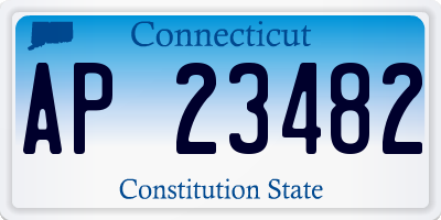 CT license plate AP23482