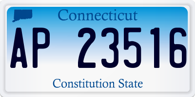 CT license plate AP23516