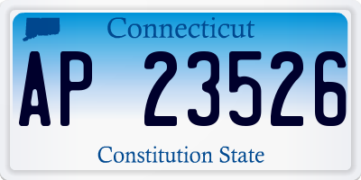 CT license plate AP23526