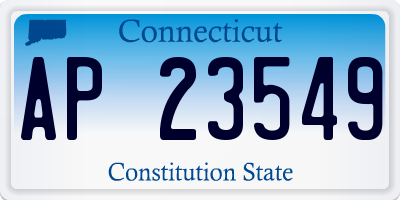 CT license plate AP23549