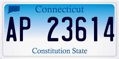 CT license plate AP23614